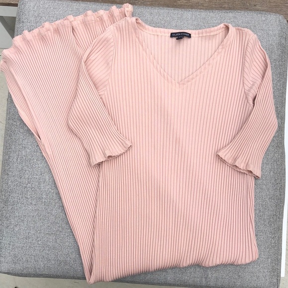 NWOT! - EILEEN FISHER Fitted Wide Rib Knit Maxi Dress - Picture 3 of 6